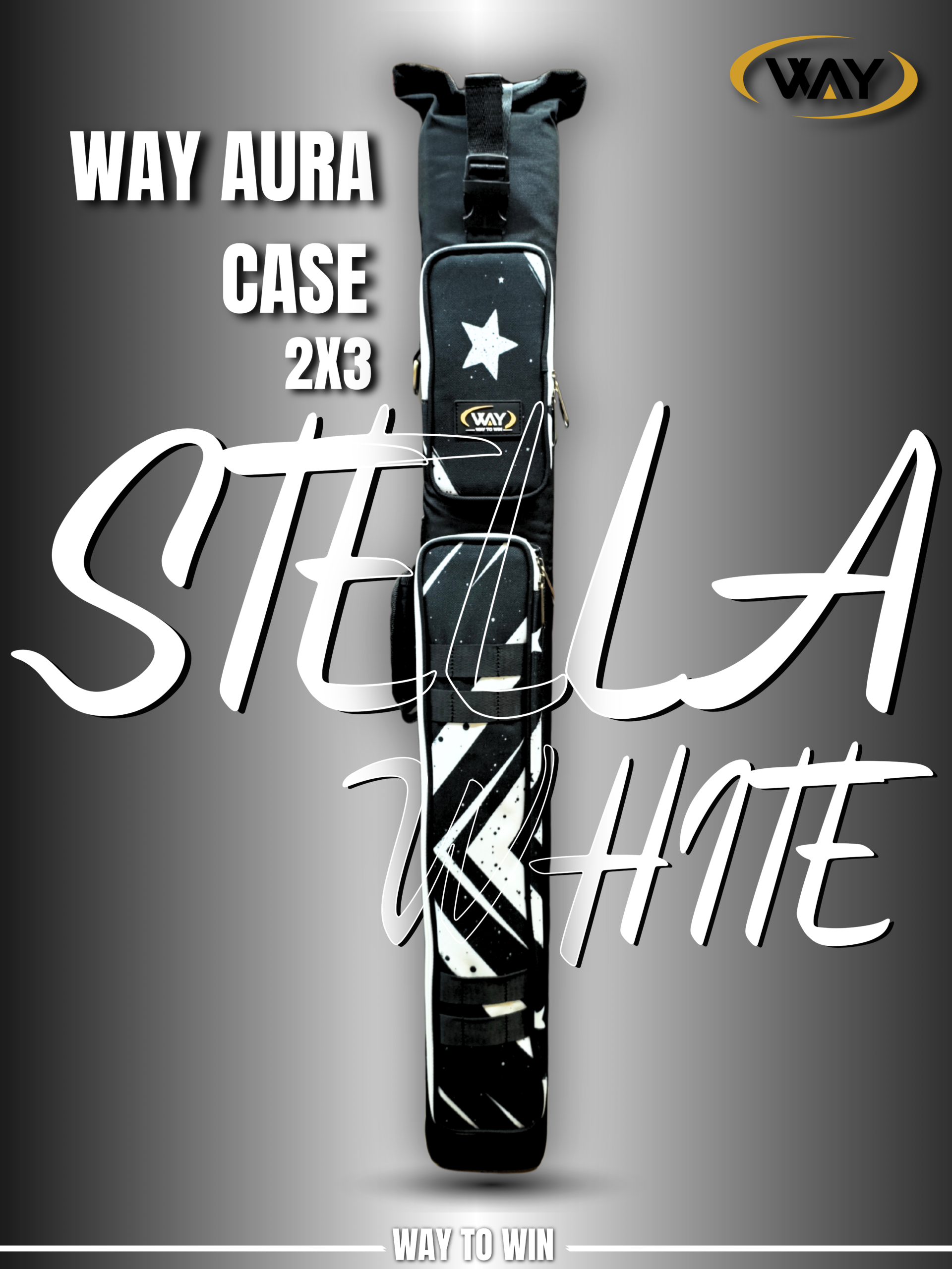 Way Aura 2x3 Cue Case Stellar White