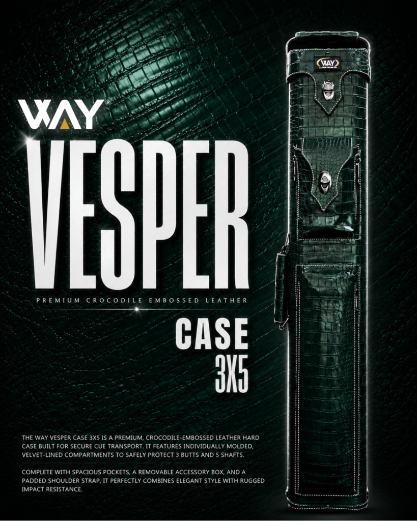 Way Vesper 3x5 Cue Case Green
